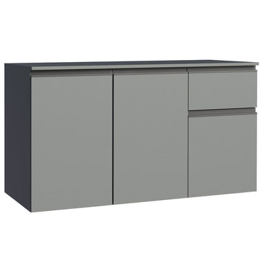 Gabinete Bajo para Fregadero 120 cm 3 Puertas 1 Cajón Gris Nice Madesa