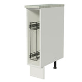 Gabinete Especiero para Cocina 20cm Blanco (Con Encimera) Glamy y Agata