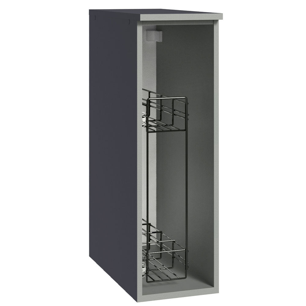 Gabinete Especiero para Cocina 20 cm Sin Patas Nice Gris