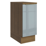 Gabinete Bajo de Cocina 35 cm 1 Puerta Marrón/Gris Lux Madesa