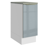 Gabinete Bajo de Cocina 35 cm 1 Puerta Blanco/Gris Lux Madesa
