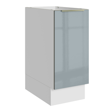 Gabinete Bajo 35 cm 1 Puerta Sin Encimera Blanco/Gris Lux Madesa