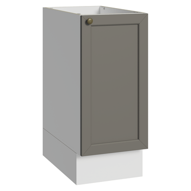 Gabinete Bajo 35 cm 1 Puerta Sin Encimera Blanco/Gris Vik Madesa