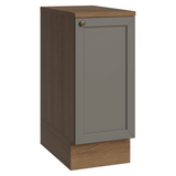 Gabinete Bajo de Cocina 35 cm 1 Puerta Marrón/Gris Vik Madesa