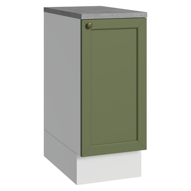 Gabinete Bajo 35 cm 1 Puerta Blanco/Verde Vik Madesa