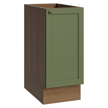 Gabinete Bajo 35 cm 1 Puerta Sin Encimera Marrón/Verde Vik Madesa