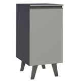 Gabinete Bajo 40 cm 1 Puerta Con Patas Gris Nice Madesa