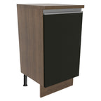 Gabinete Bajo 40 cm 1 Puerta Marrón/Negro Glamy Madesa
