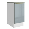 Gabinete Bajo 40 cm 1 Puerta Blanco/Gris Lux Madesa