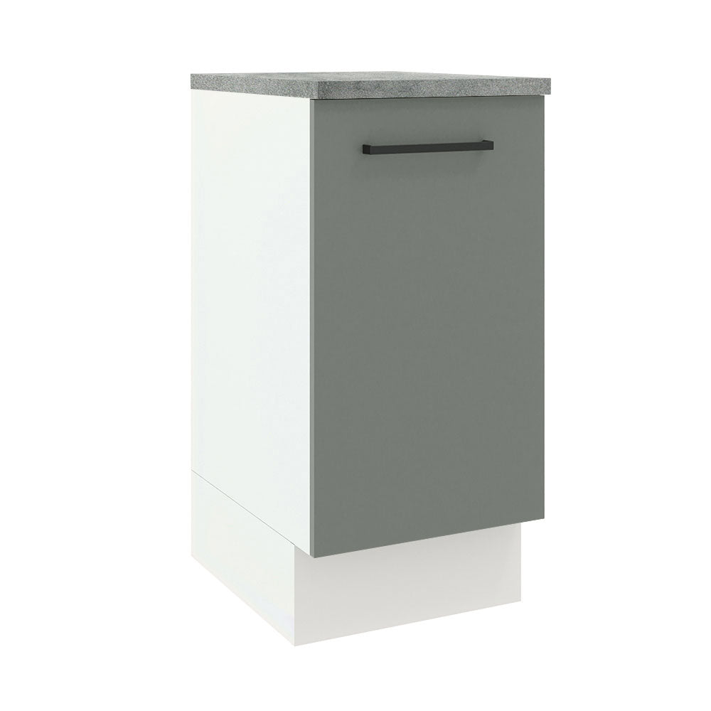 Gabinete Bajo 40 cm 1 Puerta Agata Blanco/Gris