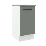 Gabinete Bajo 40 cm 1 Puerta Agata Blanco/Gris