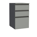 Gabinete Bajo 40 cm 3 Cajones Gris Nice Madesa