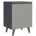 Gabinete Bajo 60 x 52 cm 1 Puerta con Patas Gris Nice Madesa