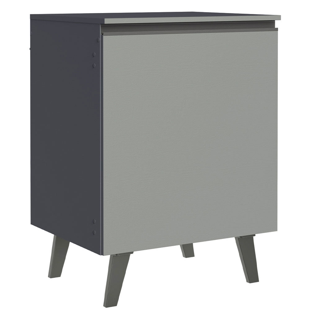 Gabinete Bajo 60 cm Sin cajones 1 Puerta Nice Gris