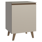 Gabinete Bajo 60 x 52 cm 1 Puerta con Patas Crema Nice Madesa