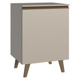 Gabinete Bajo 60 cm 1 Puerta Con Patas Nice Crema