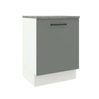 Gabinete Bajo 60 cm 1 Puerta Blanco/Gris Agata Madesa