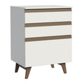 Gabinete Bajo 60 cm 3 Cajones Blanco Reims Madesa