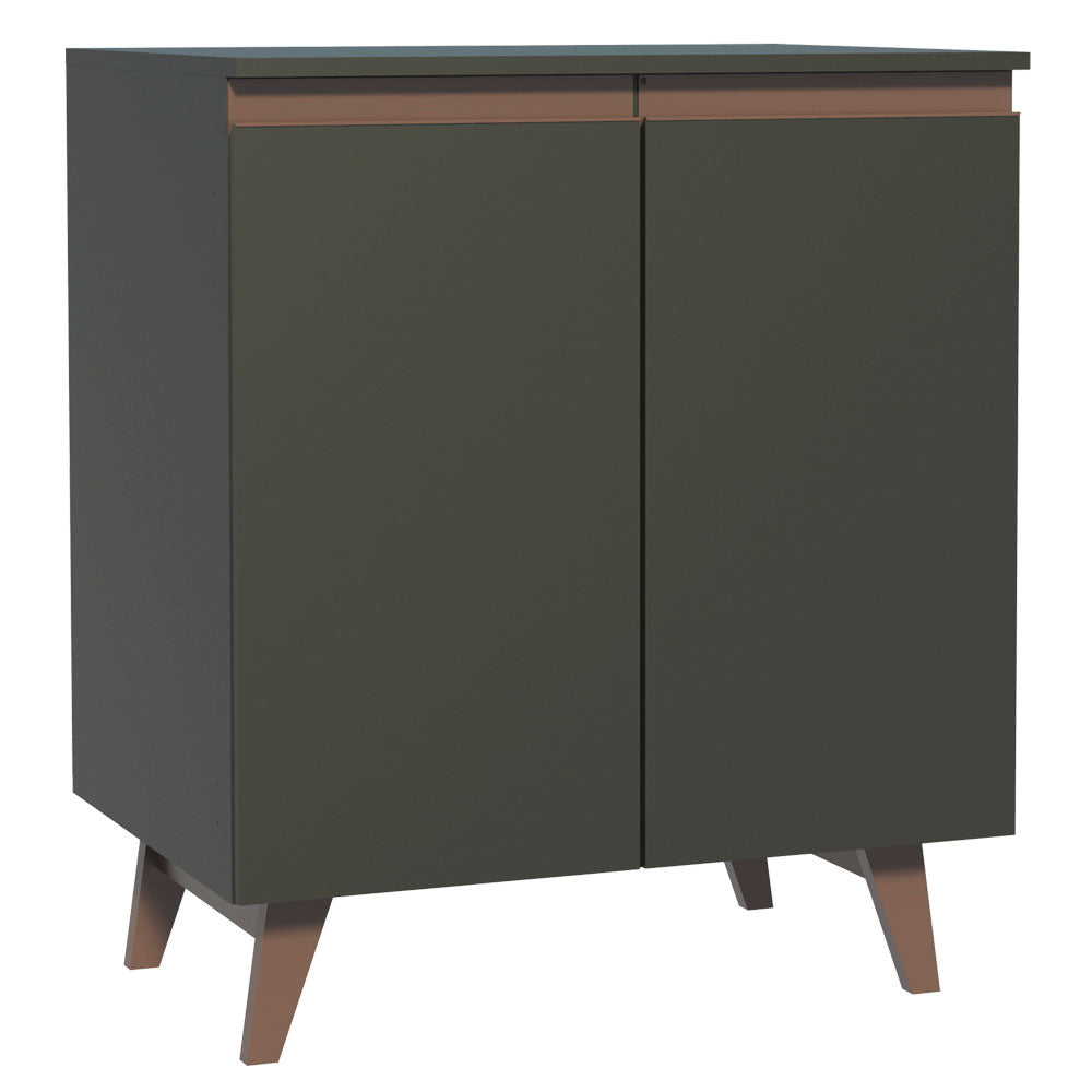 Gabinete Bajo 70 cm 2 Puertas Negro Reims Madesa