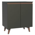 Gabinete Bajo 70 cm 2 Puertas Negro Reims Madesa