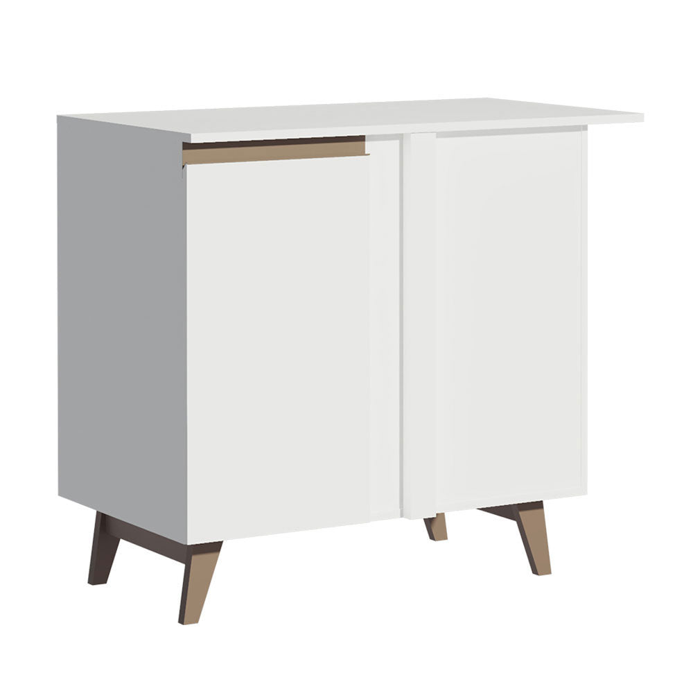 Gabinete Bajo Esquinero 90 cm 1 Puerta Blanco Reims Madesa