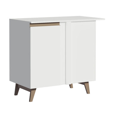 Gabinete Bajo Esquinero 90 cm 1 Puerta Blanco Reims Madesa