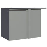 Gabinete Bajo de Esquina 1 Puerta Sin Patas Nice Gris