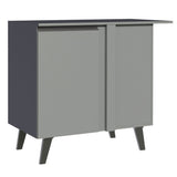 Gabinete Bajo 93 cm Sin cajones 1 Puerta Nice Gris