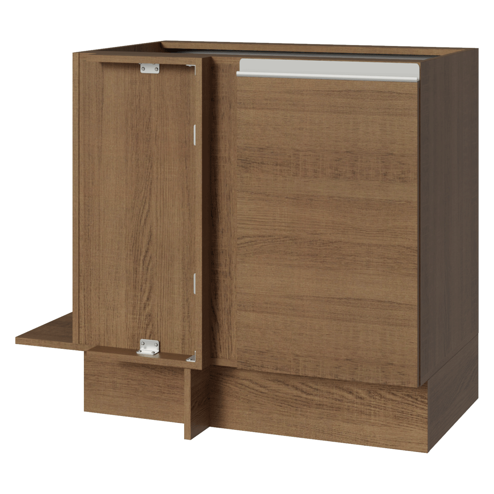 Mueble Esquinero 1 Puerta (Sin Encimera) Marrón Glamy Madesa