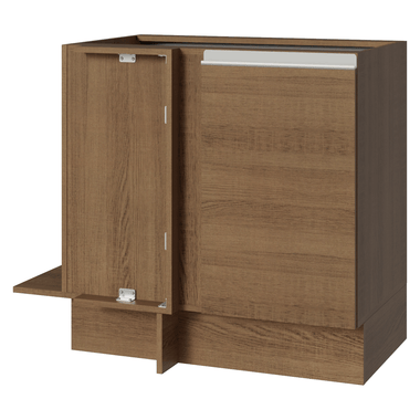 Gabinete Bajo Esquinero 94 cm 1 Puerta Sin Encimera Marrón Glamy Madesa
