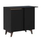 Gabinete Bajo Esquinero 90 cm 1 Puerta Negro Reims Madesa
