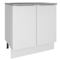 Gabinete Bajo 80 cm 2 Puertas Blanco Stella Madesa
