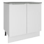 Gabinete Bajo 80 cm 2 Puertas Blanco Stella Madesa