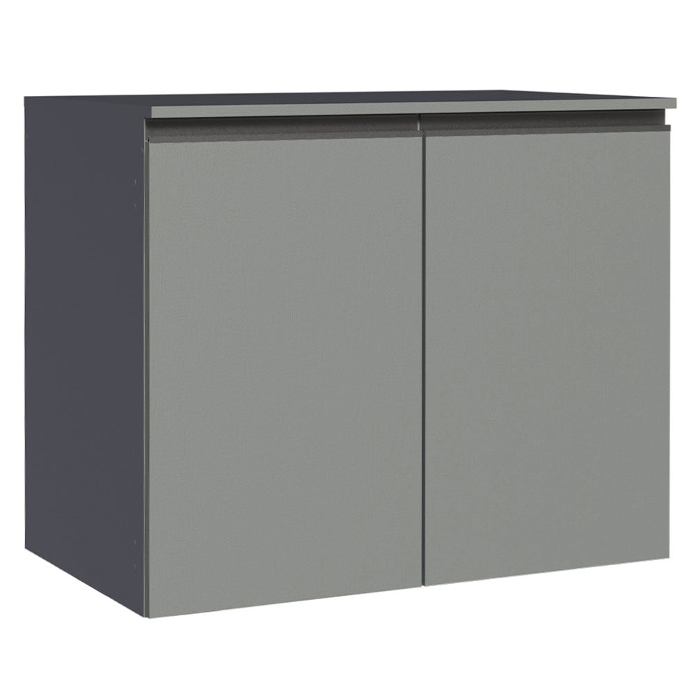 Gabinete Bajo 80 cm 2 Puertas Sin Patas Nice Gris