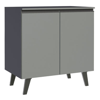 Gabinete Bajo 80 cm 2 Puertas Gris Nice Madesa