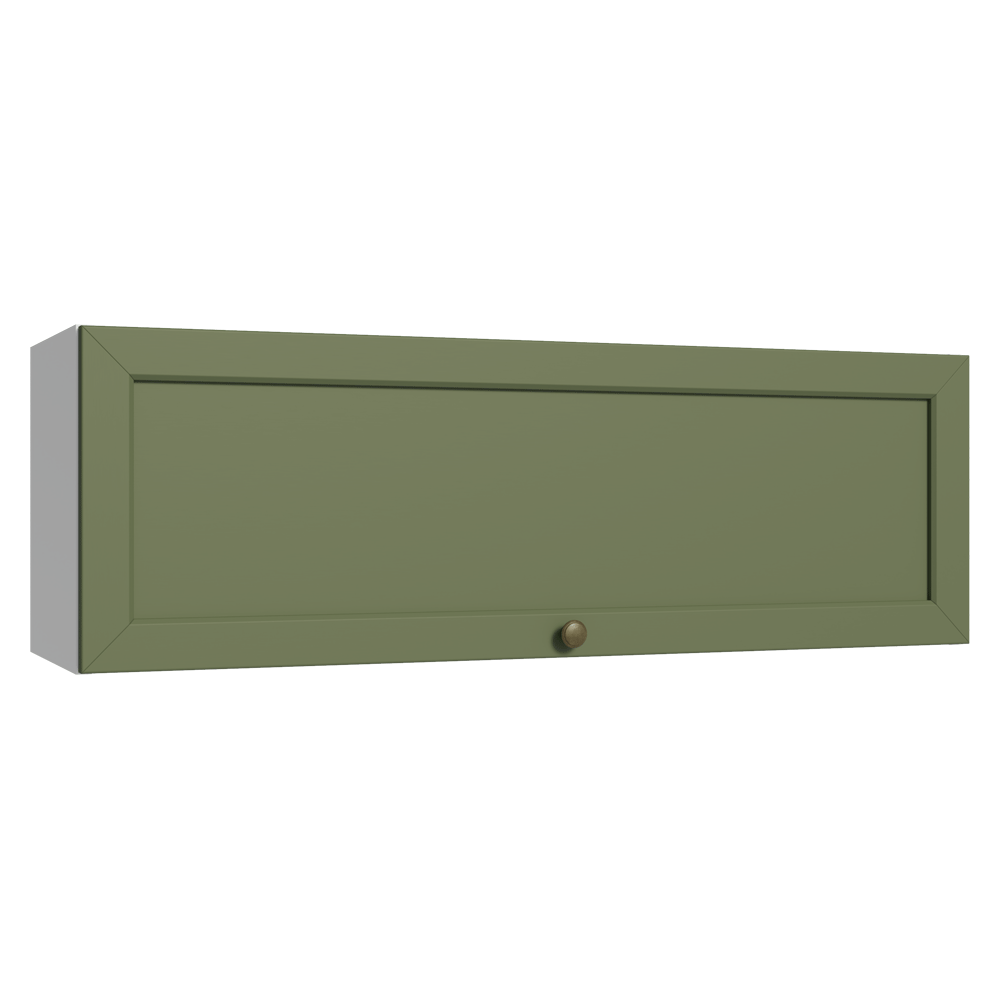 Gabinete Superior 100 cm 1 Puerta Abatible Blanco/Verde Vik Madesa