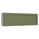 Gabinete Superior 100 cm 1 Puerta Abatible Blanco/Verde Vik Madesa