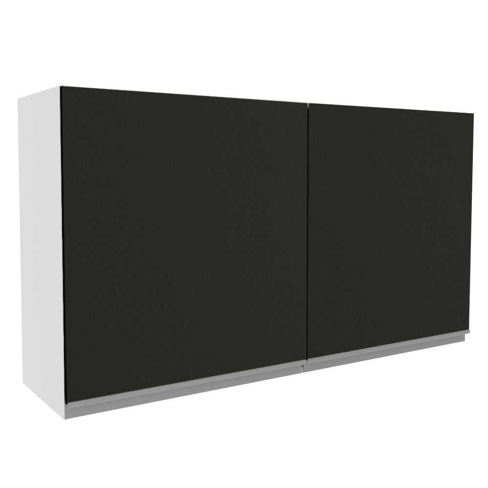 Gabinete Superior 120 cm 2 Puertas Glamy Blanco/Negro