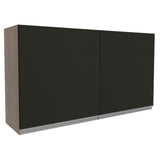 Gabinete Superior 120 cm 2 Puertas Glamy Marrón/Negro