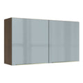Gabinete Superior 120 cm 2 Puertas Marrón/Gris Lux Madesa