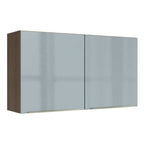 Gabinete Superior 120 cm 2 Puertas Marrón/Gris Lux Madesa