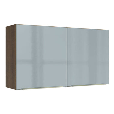 Gabinete Superior 120 cm 2 Puertas Marrón/Gris Lux Madesa