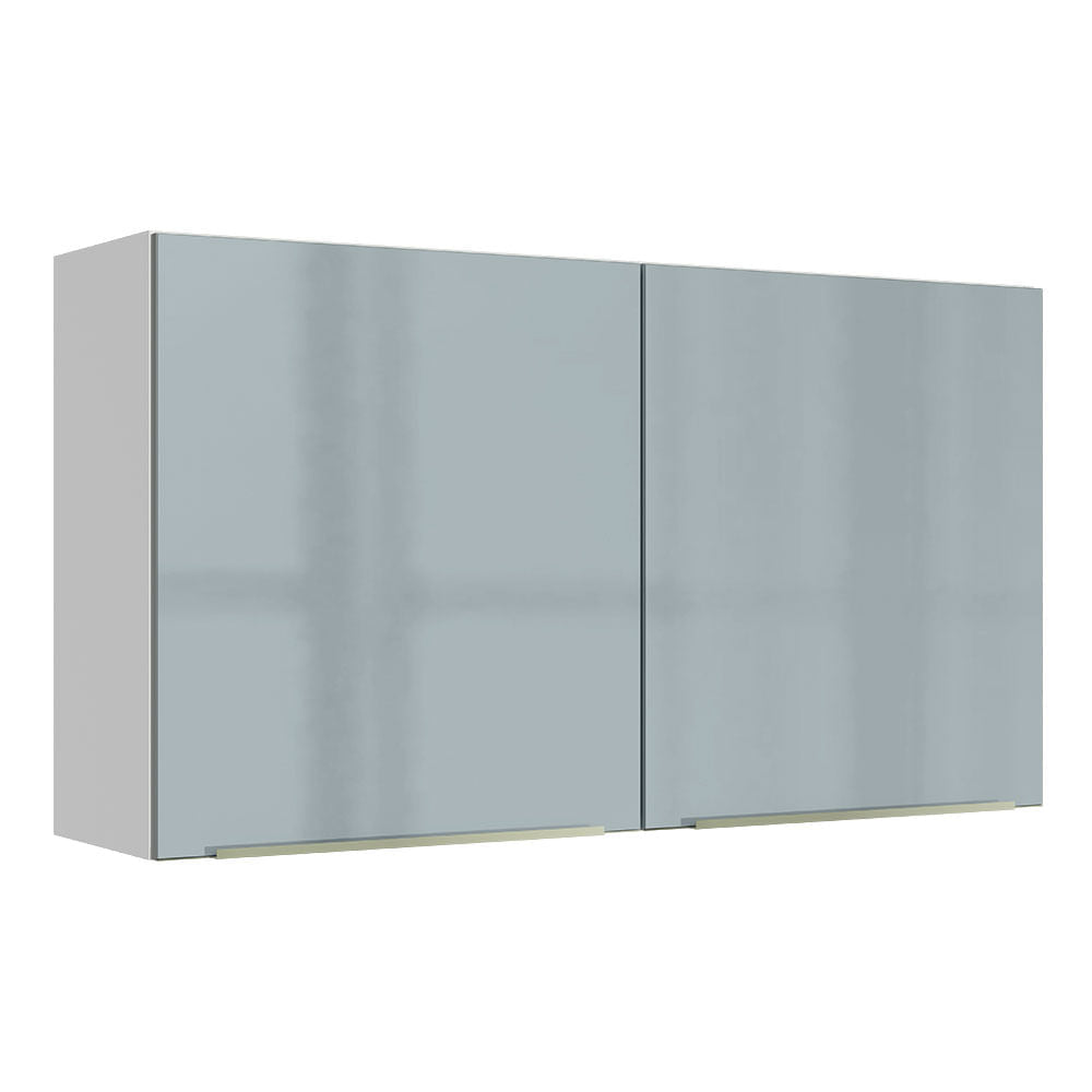 Gabinete Superior 120 cm 2 Puertas Lux Blanco/Gris