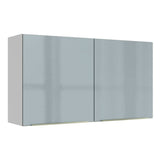 Gabinete Superior 120 cm 2 Puertas Lux Blanco/Gris