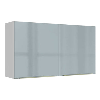 Gabinete Superior 120 cm 2 Puertas Blanco/Gris Lux Madesa