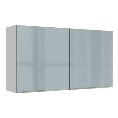 Gabinete Superior 120 cm 2 Puertas Blanco/Gris Lux Madesa