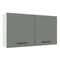 Gabinete Superior 120 cm 2 Puertas Blanco/Gris Agata Madesa