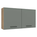 Gabinete Superior 120 cm 2 Puertas Marrón/Gris Agata Madesa