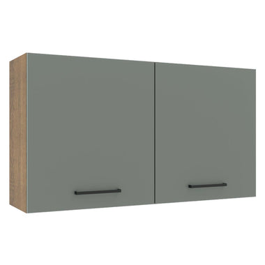 Gabinete Superior 120 cm 2 Puertas Marrón/Gris Agata Madesa