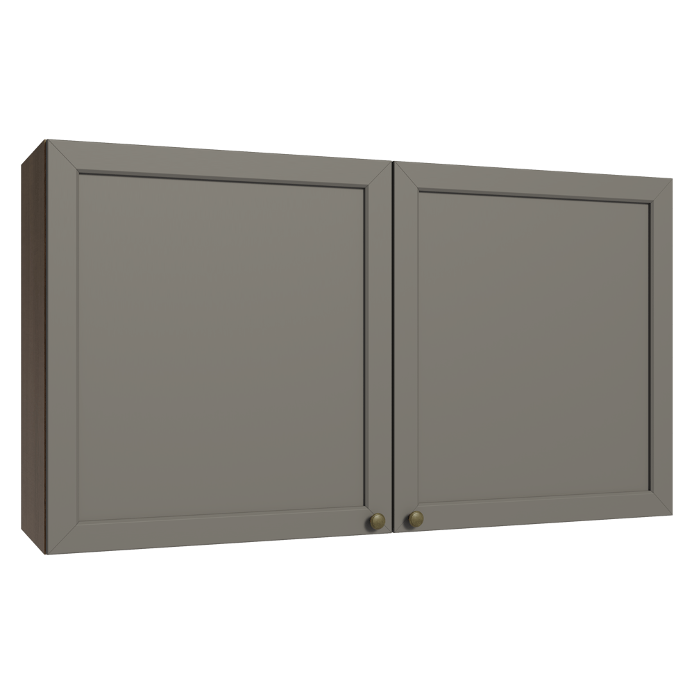 Gabinete Superior 120 cm 2 Puertas Marrón/Gris Vik Madesa